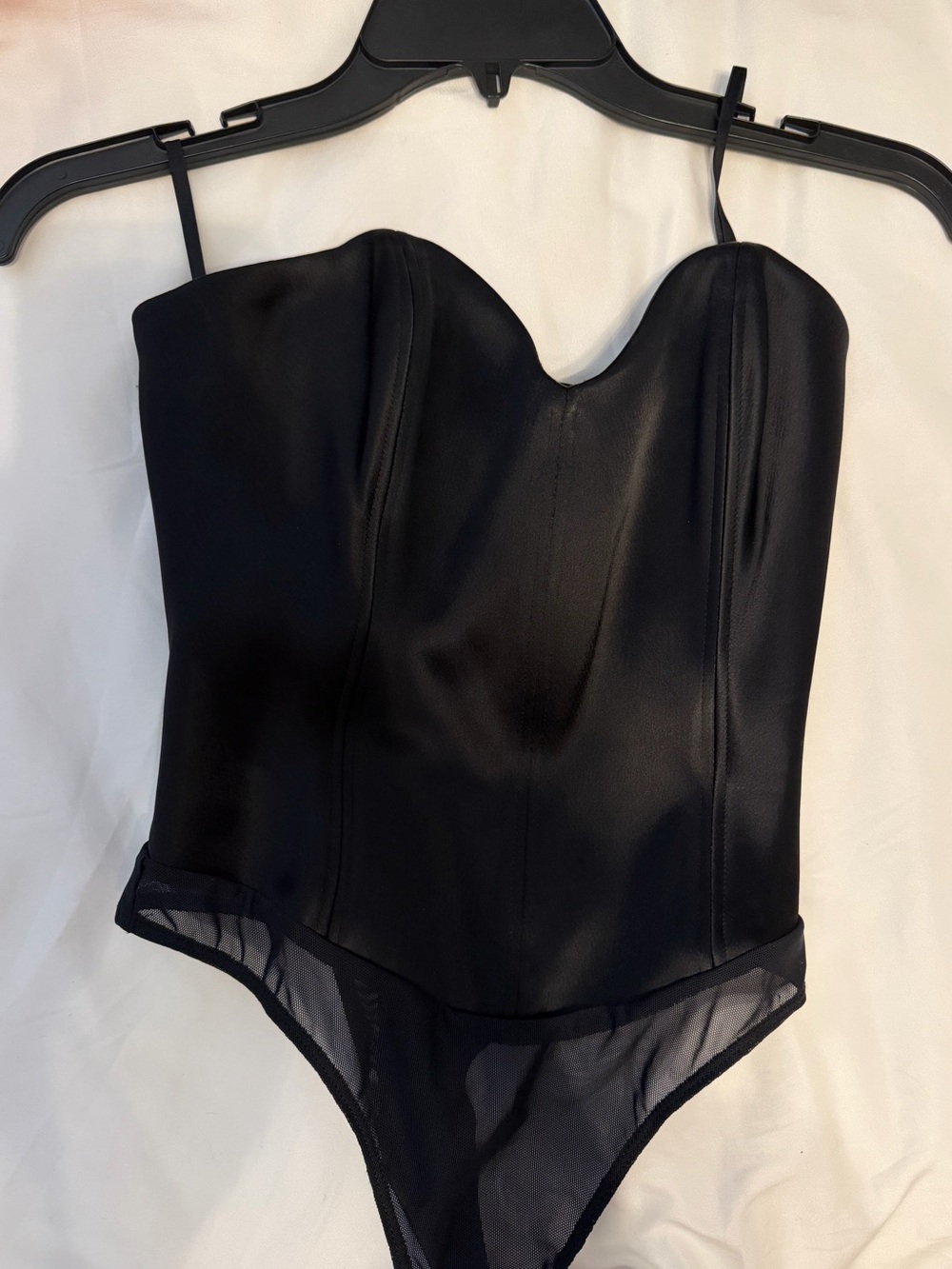 Babaton Black Structured Bustier Bodysuit | Black | Size 0